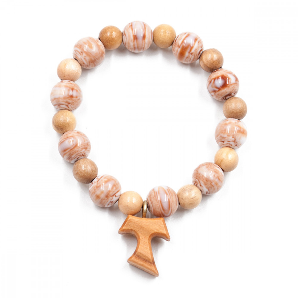 Perle Perline grani in legno di ulivo 8mm per rosari collane bijoux bracciali A 